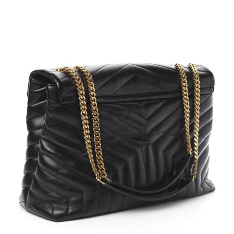 SAINT LAURENT Calfskin Y Quilted Monogram 